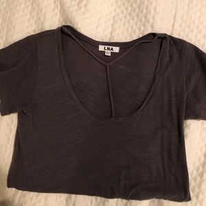 Mock chocked t shirt